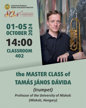 Workshops by Tamás János Dávida for Students Specializing in Wind and Percussion Instruments