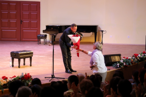 On October 3, 2024, a creative evening featuring the world-renowned Swiss accordionist Yves Moulin took place in the Ye. Rakhmadiyev Great Concert Hall  