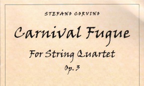 "Carnival Fugue" by Stefano Corvino in the Сollection of the Conservatory Library (Luxembourg)