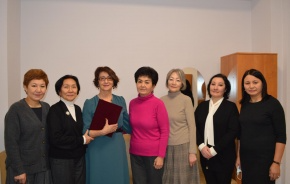 The Conservatory Team Congratulated Professor Tamara Mukhamedyarovna Satybaldina 