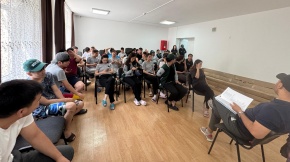 Студенты Казахской Национальной консерватории имени Курмангазы, участвующие в молодежной программе «Жасыл ел», начали активную трудовую деятельность в составе строительного отряда