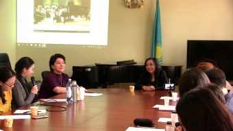 Artistic meeting with Gulzhan Uzenbayeva