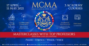 Young Talents and World-Renowned Professors will Meet at the Malta Classic Music Academy in 2021 