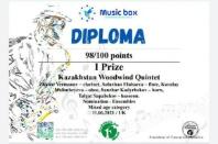 The quintet founded by the Professor of the Conservatory Zhanat Yermanov won the international contest