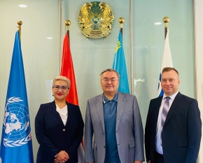 Консерваториясының ректоры Қазақстан Республикасының Австриядағы Елшісі Мұхтар Бексенұлы Тілеубердімен кездесті